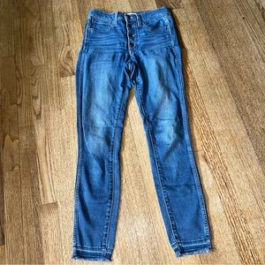 Madewell high rise skinny jeans size 27